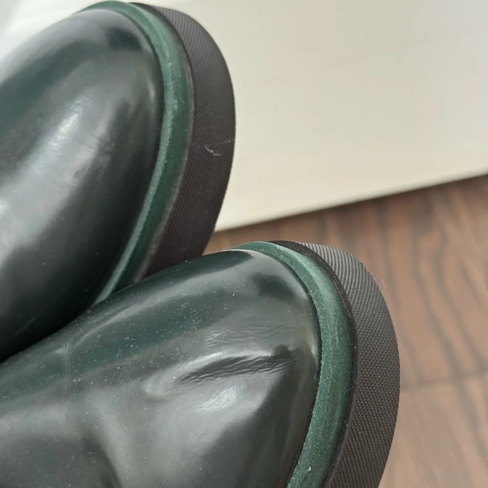 Geox Respira Dark Forest Green Derby’s Platform Oxfords